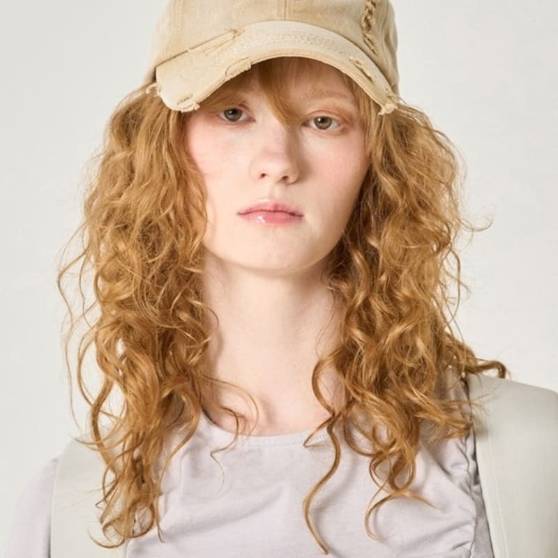 

ELLIOTI Brush Washed Ball Cap_Beige FREE