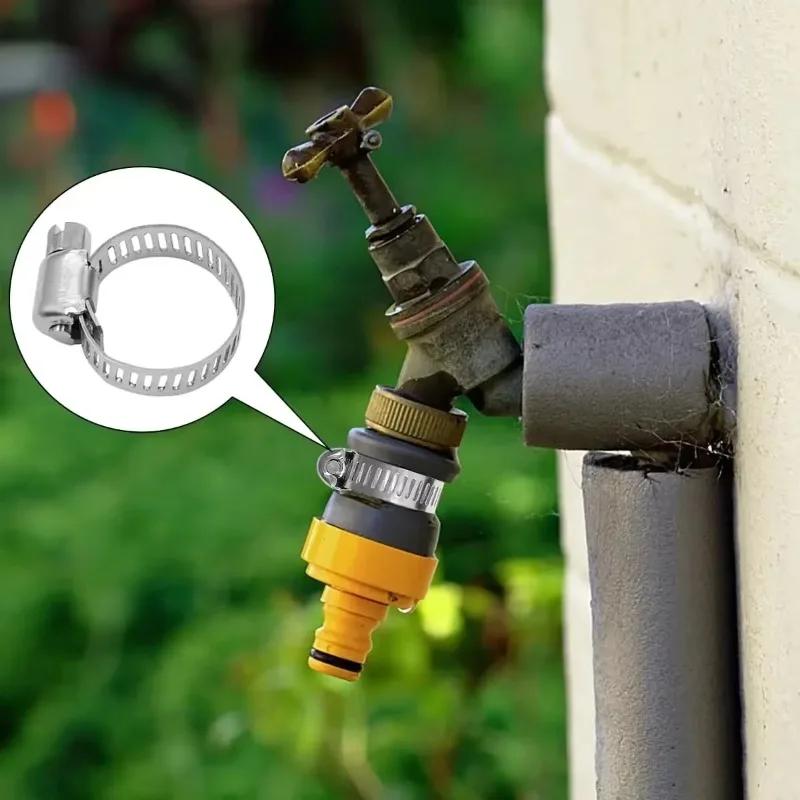 Adjustable Car Fuel Tube Pipe Clamp Stainless Steel Screw Band Hose Clamps Worm Gear Plier Tools Faucet Water Pipes Fasteners