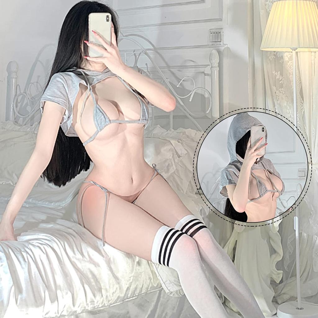 Micro Extremely Erotic Super Mini String Erotic Crossdressing [Ahegao] Bikini, Small, Pervert, Cosplay, Bikini, Sexy, Lingerie, Women's, Bra, Panties,