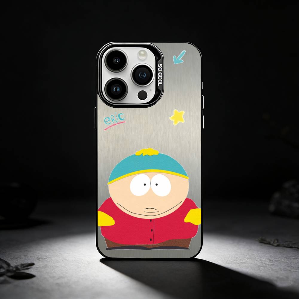 S-South P-Park Phone Case For iPhone 17,16,15,14,13,12,11 Plus,Pro Max,XS,Colored silver phone case iPhone17PRO