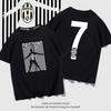 C Ronaldo Nr. Tricou de fotbal cu mânecă scurtă 7 bărbați și femei vară marcă trendy fotbal sport larg bumbac mânecă jumătate