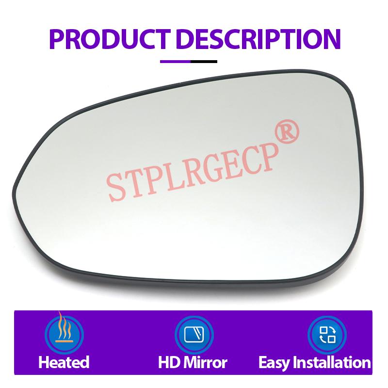 For Lexus NX200t 300h RX350 450h 2015-2021 Left or Right Door Side Wing Clear Mirror Glass Heated Rear View Replacement