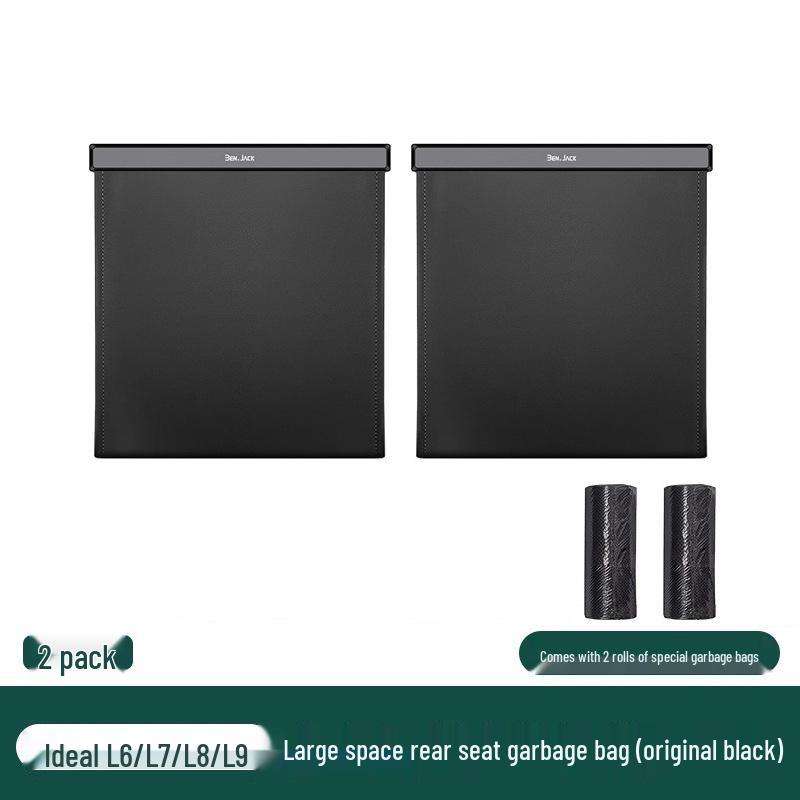 Universal Car Trash Can: Seat-Mounted Interior Storage Accessory for L6, L7, L8, L9, i6, i8, MEGA Models