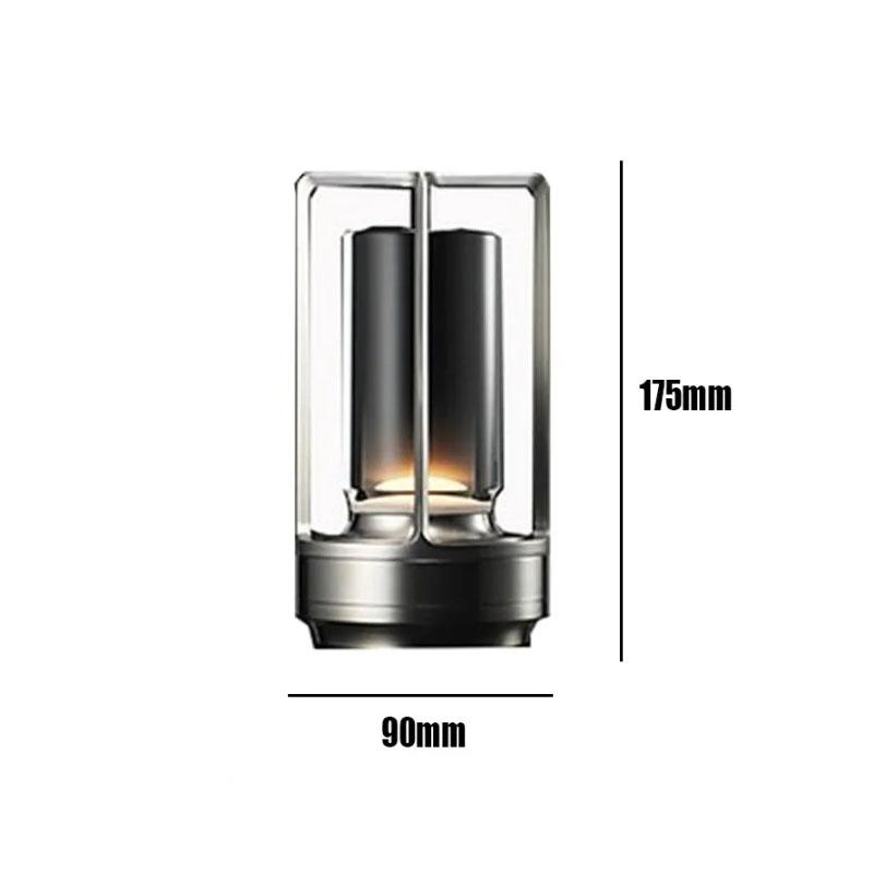 

Металева світлодіодна настільна лампа з сенсорним затемненням, акумуляторна USB, бездротова ретро, ​​бар, стіл, світло, ресторан, їдальня, спальня, домашній декор