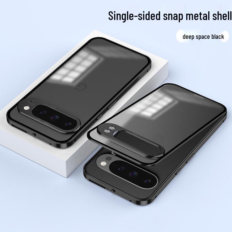 Google10Pro XL Frosted Back Panel & Metal Phone Case Combo