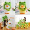 Cute Plush Duck Toy Transformed Duck Doll With Hat Duck Pillow Children Girls Birthday Gift