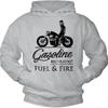 Makaya Sweat À Capuche Homme - Cafe Racer Moto - Pull Motard Sweatshirt