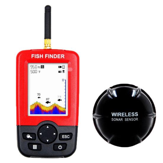 MUQZI Sports Accessory Lake Sea Fishing Smart Portable Fish Finder Depth Alarm Wireless Sonar Sensor