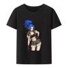 The King of Fighters Mai Shiranui Print T Shirt Womens Clothing Retro Hipster Streetwear Hip-hop Street Fashion Tops