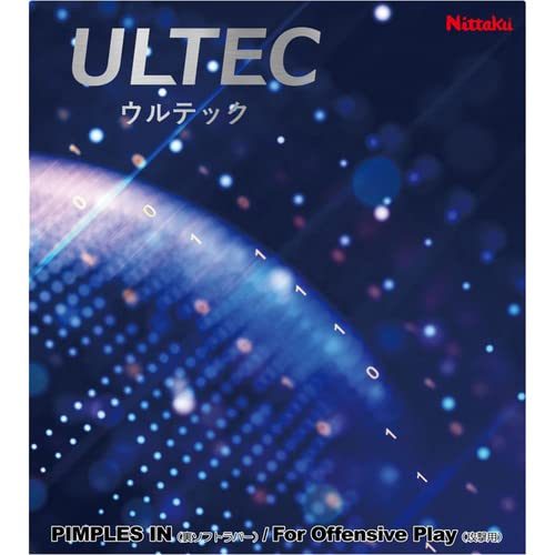 

Nittaku Table Tennis Rubber, Made in Japan, Ultech, Inner Soft, Red (20), Thick, NR8593