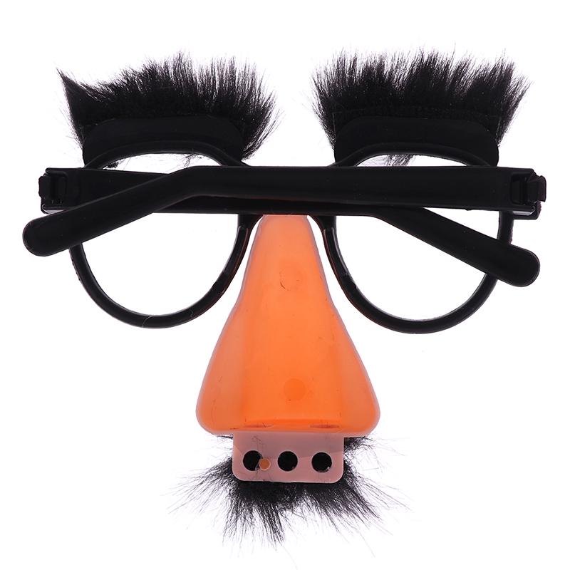 Fancy Cosplay Disguise Moustache Glasses Halloween Party Dress Big Nose