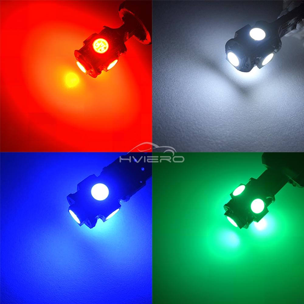 2/4/10Pc T10 W5w Canbus LED Bulb 5050 5smd Car Interior Door Trunk Dome Reading Light Turn Signal Clearance Side Marker Lamp 12V