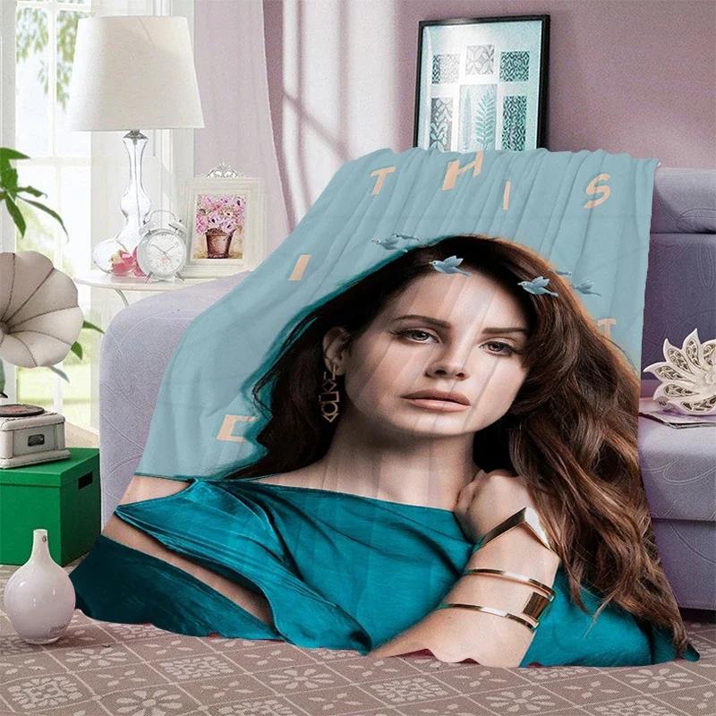 

Bed Blanket Sofa King Size A-Lana Del A-Reys Warm Fleece Camping Custom Nap Fluffy Soft Blankets for Winter Microfiber Bedding 75x90cm