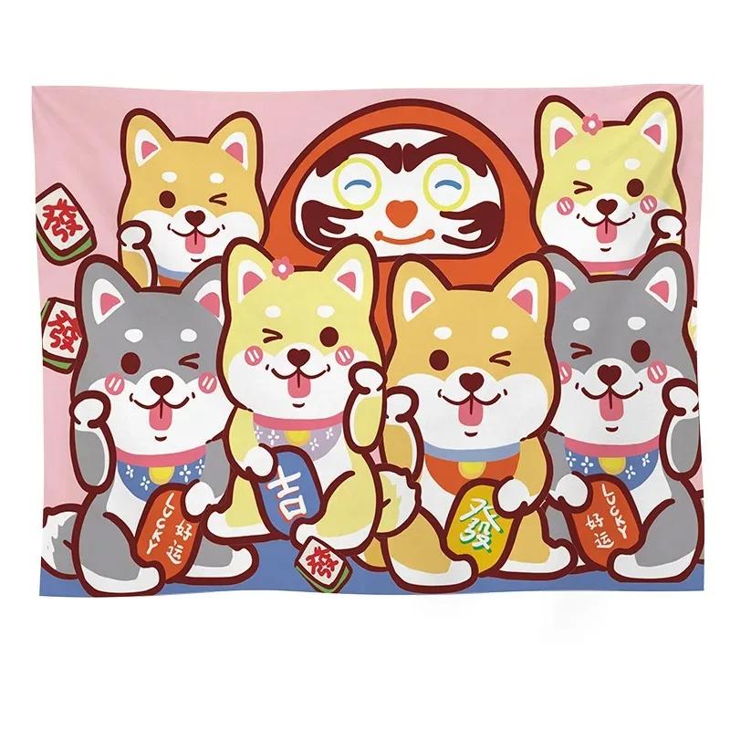 Мультфильм Анимация Фон Ткань Украшения Стены Дома Гобелен Офис Гостиная Гобелен 100x75cm — фото 9