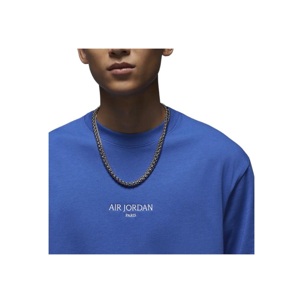 Nike Breathable Letter Print Design Comfortable Pullover Short Sleeve T-Shirt Men Tops Blue HF5491480