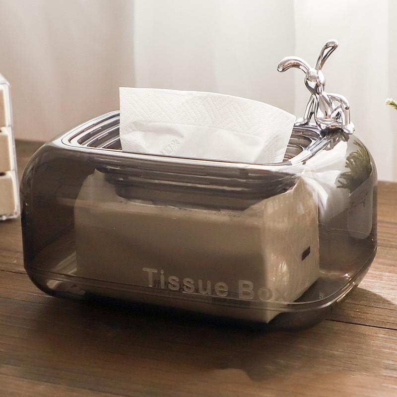 Zapuštěná průhledná krabička na kapesníčky snadno vynitelná Inovativní styl kreativní design domácí luxusní styl