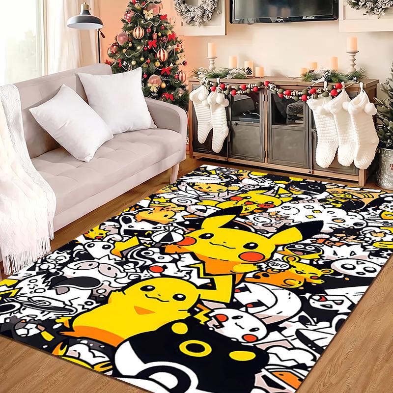 1PC Pokémon Rug - home decoration Carpet For Living Room Bedroom Flooring Computer Chair Area Rug