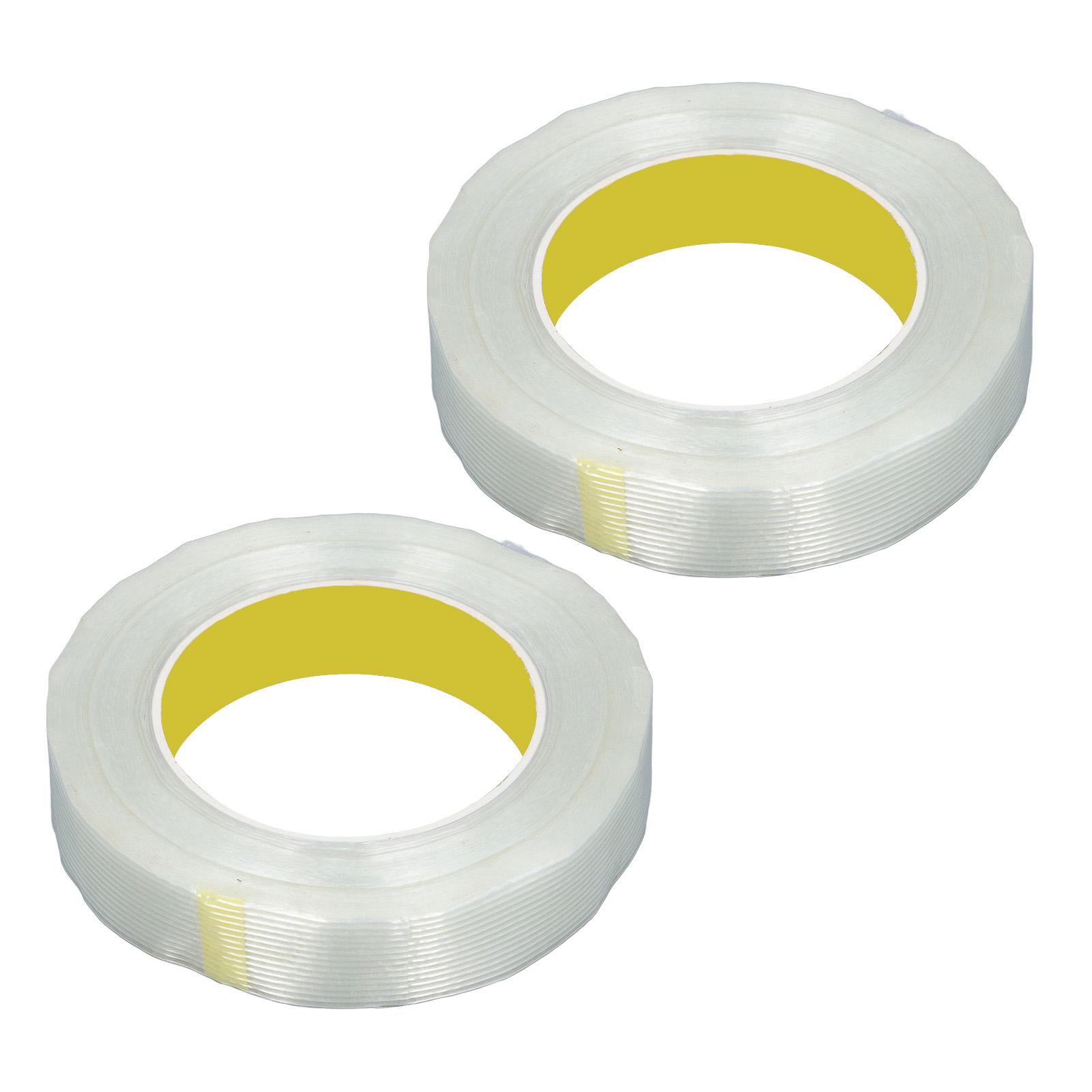 

2 рулона ленты из стекловолокна шириной 25 мм, длиной 50 м, самоклеящаяся упаковочная лента для транспортировки