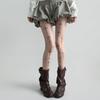 Neue Schwarze Strumpfhosen mit Gothic-Kreuz-Print für Mädchen Modische Leggings Strumpf Socke Damen Herbst Frühling Tägliche Kleidung Dunkle Strumpfhose