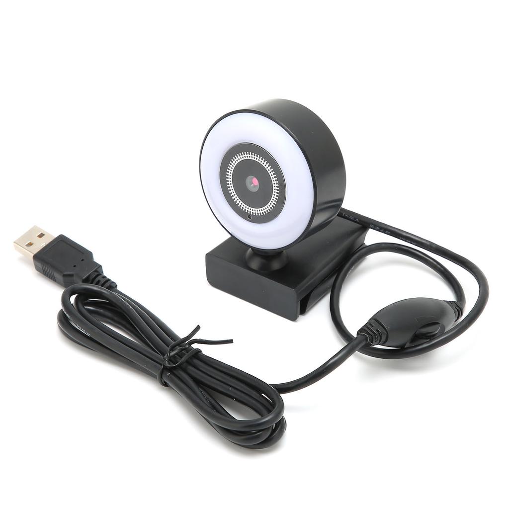 Webcam 1080P HD 30FPS USB2.0 Computer Camera Builtin Microphone for Video Conferences Web Live Broadcasts
