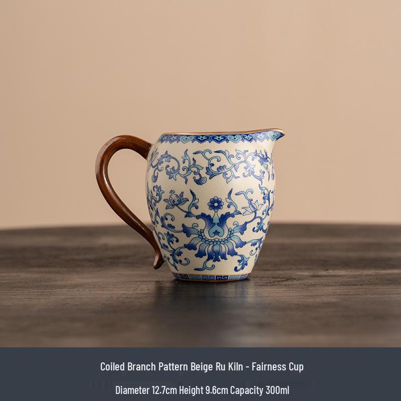 Qinghua Ru Kiln Ceramic Tea Caddy - High-End Moisture-Proof Storage for Green, White, and Pu-erh Tea, Chinese Style Sealed Jar