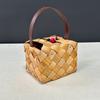 Wooden Storage Box Woven Hand-held Basket Storage Supplies Gift Packaging Basket  Gift