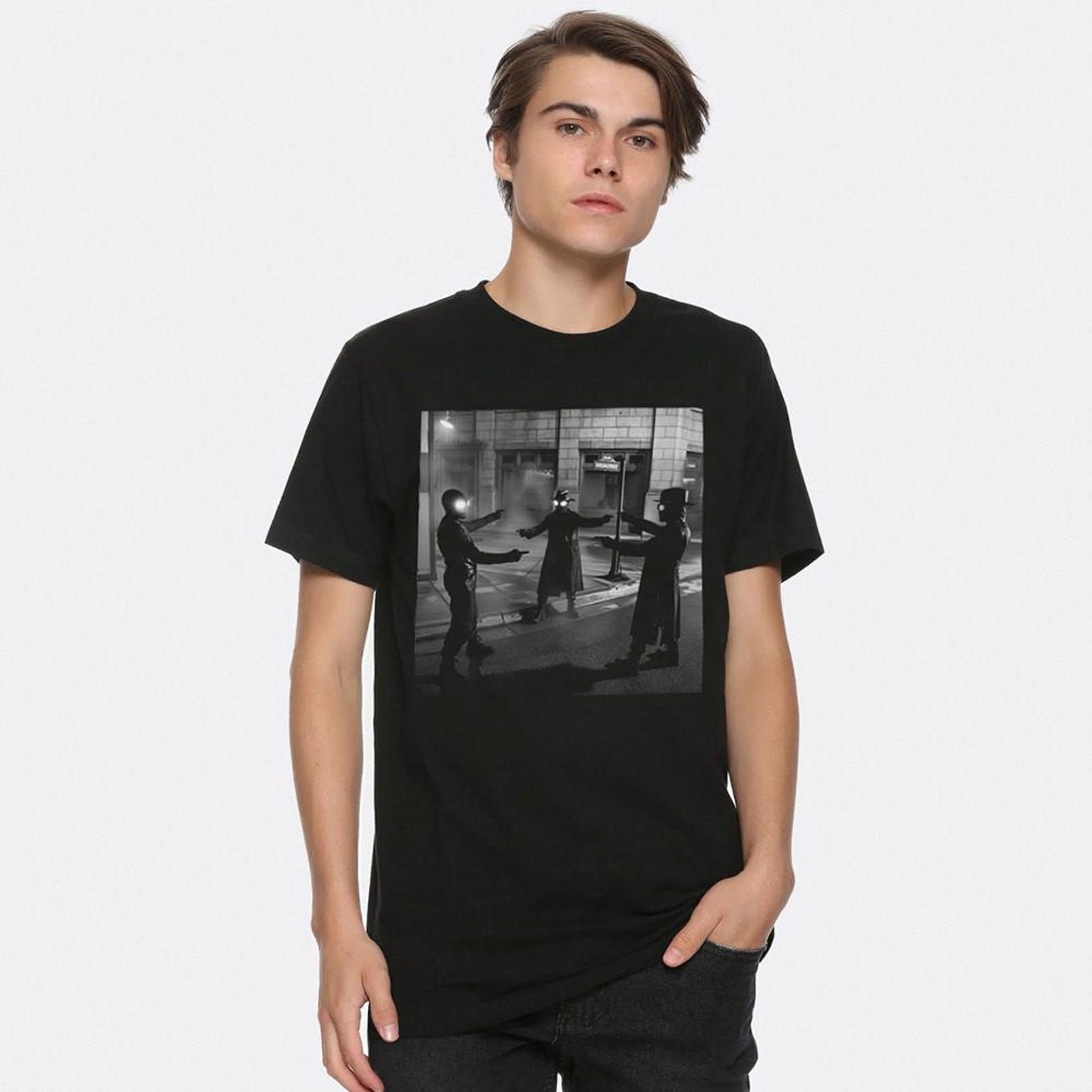 Spider-Noir Triple Meme T-Shirt, Men s and Women s Sizes (SRN-45400) L