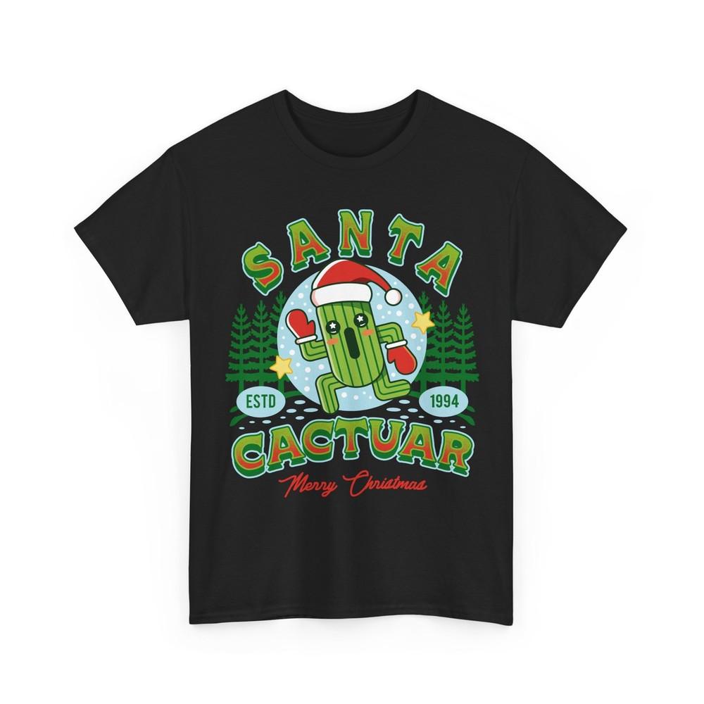 

Santa Cactuar Unisex T-Shirt. Final Fantasy Video Games. Christmas. Cactilio. M