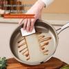 Titanium 316L Non-Stick Stainless Steel Frying Pan, Flat-Bottomed, Universal for Induction and Gas Stoves, Ideal for Commercial Use and Fried Eggs.