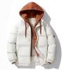 Winter Cotton Jacket, Men's Hooded, Teenagers' Cotton Jacket, Thick and Warm, Couple's Same Style Bread Jacket