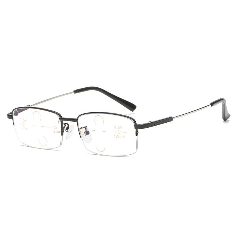 Progressive Multifocal Reading Glasses Men Women Photochromic Presbyopia Eyewear Ultralight Metal Frame Anti Blue Light Gafas