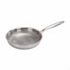 Stainless Steel Frying Pan Metal Utensil Uncoated ScratchResistant Hammered Skillet for