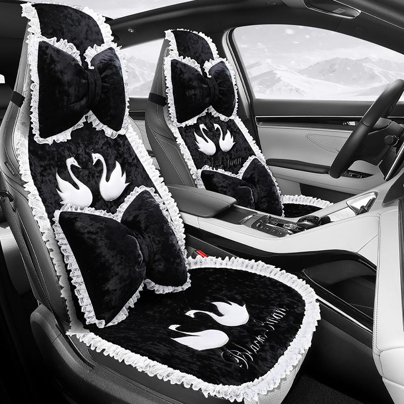 Warm Plush Seat Cushion for BYD Yuan, Song Pro, Qin Plus DMI, Dolphin, Seal, Destroyer 05