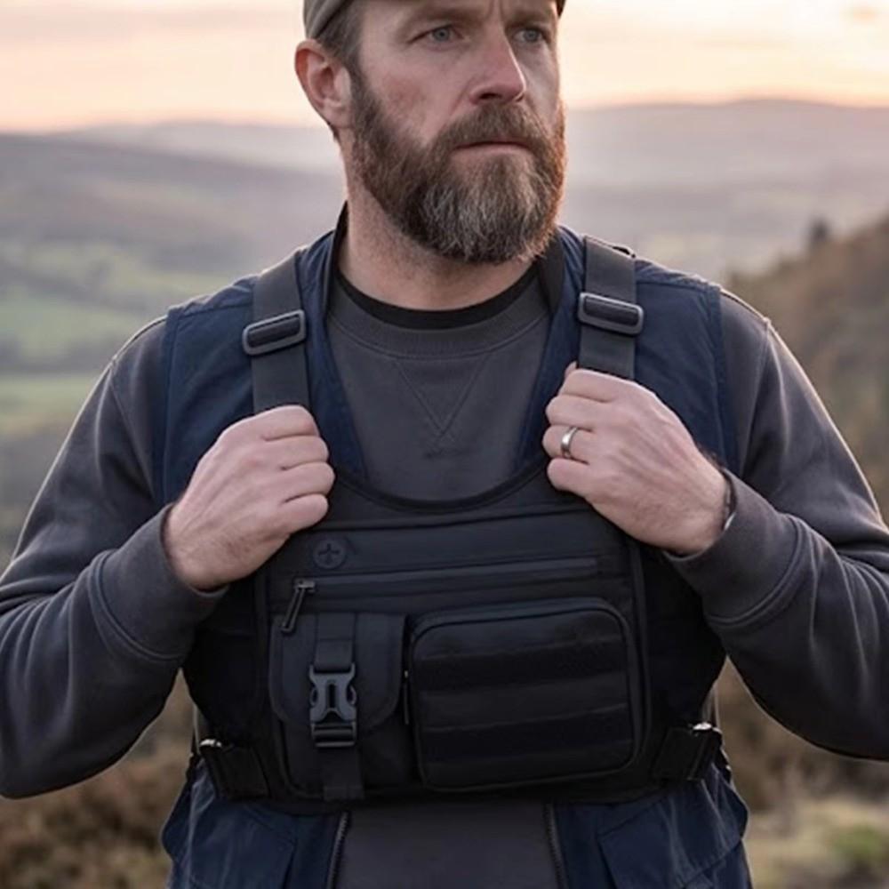 Multi-functional Sports Vest Bag Adjustable Outdoor Chest Bag Multi-functional Chest Bag  Cycling