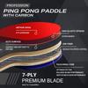 Loki Professional 9-Star Table Tennis Paddle 7 Ply Koto Surface Ping Gnf Carbon Fiber Ping Pong Rackets with Powerful Attack