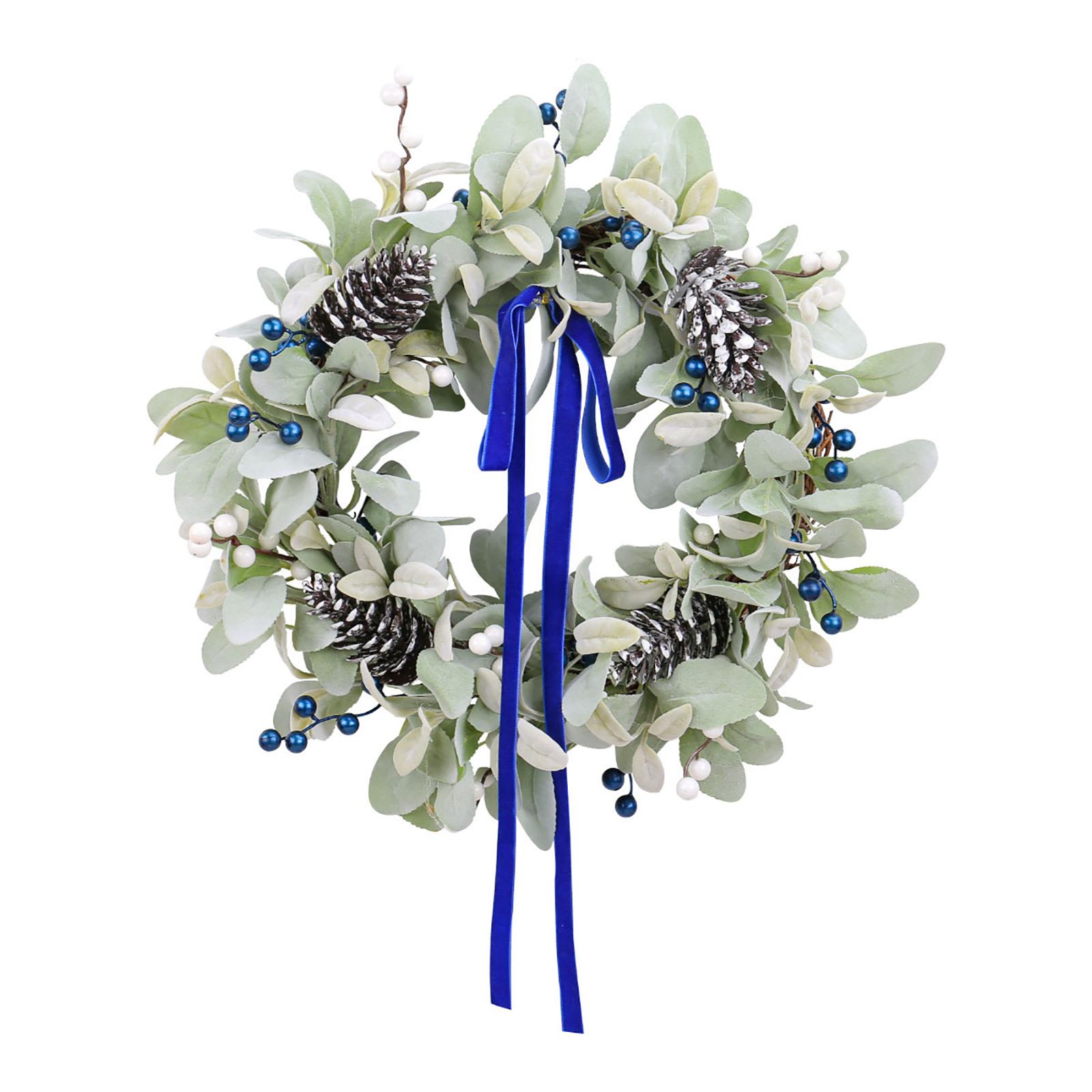 

Grass Simulation Wreath Window Decoration Wall Hanging, Simulation Plant Berry Vine Ring Pendant One Size