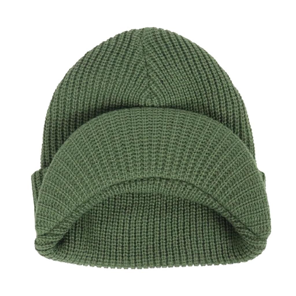 HUF Strickmütze mit Schirm, Herren und Damen, Streetwear-Marke, Schirmmütze, Logo, Stern, Unisex, Herbst/Winter, Avocado, Oliv [Parallelimport]