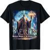 Merlin Mystical Wizard of the Round Table Magical Sorcerer T-Shirt, Small, Black