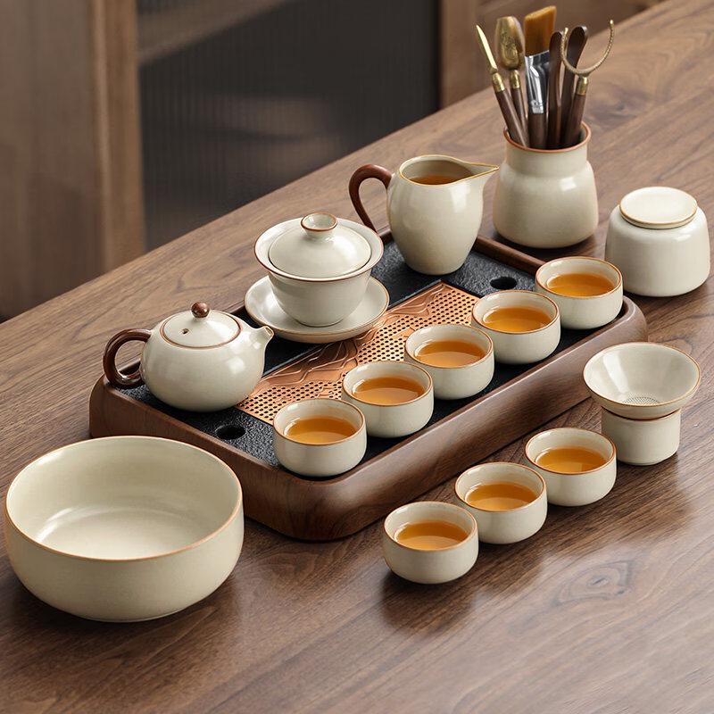 Chaxun Ru Kiln Ceramic Tea Set