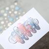 5D Summer Flower Embossed Nail Sticker Gel Polish Sticker For Nail Decoration Bear Decals Self-adhesive Sliders Manicure Design