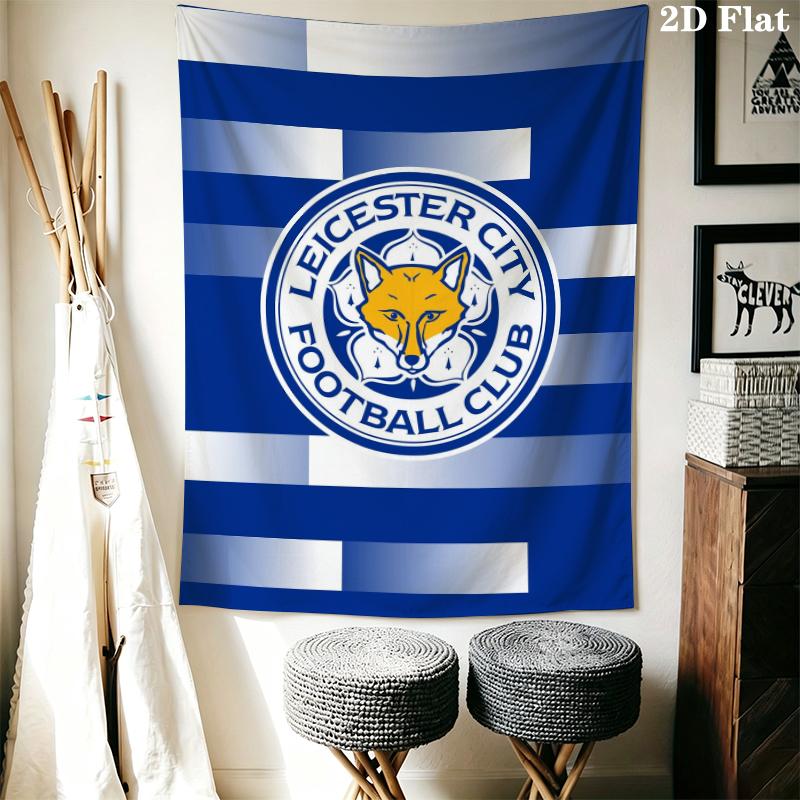 leicester city football club Wall Tapestry Aesthetic Wall Hanging Printed Fabric Blanket Decorative Tapestries for Bedroom Living Room Home Decor