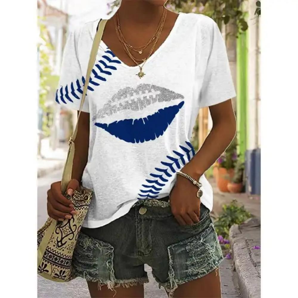 3D V Neck T Shirt Vintage Women Mixed Floral Pattern Print Summer Ladies Shirt Tops Street Trend Loose Plus Size Ladies Tops