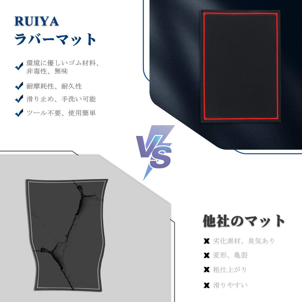 [RUIYA] Daihatsu Mirais 2nd Generation LA350S/360S Rubber Mat, Miraise Door Pocket Mat, Console Mat,