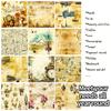 12 Retro Text Picture Background Paper Temu Diy Handbook Material Paper