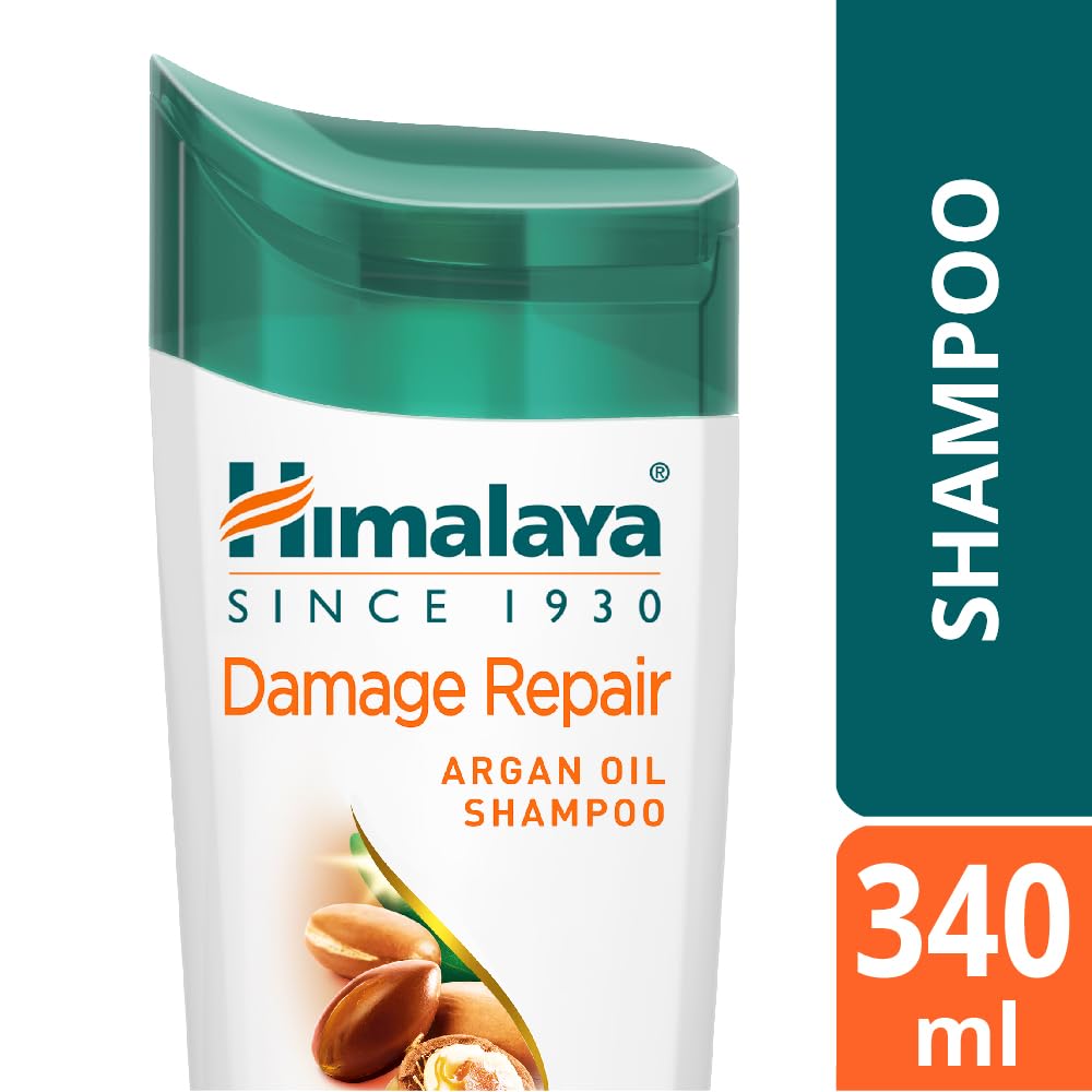 Himalaya Damage Repair Argan Oil Shampoo, 5x Damage Control for Smoother Hair, for All Hair Type, 340 Ml
