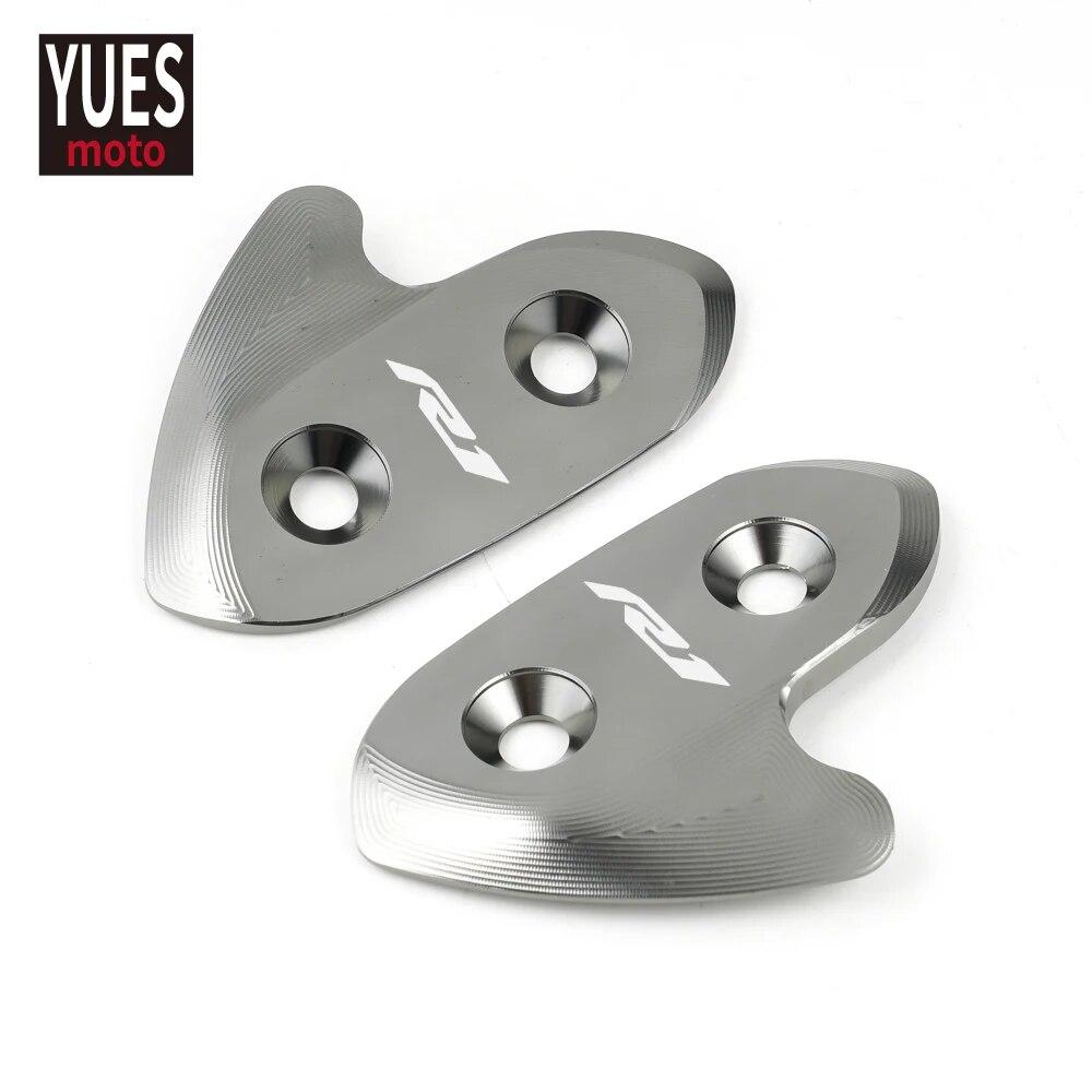 Moto Accessories Mirror Hole Cover Windscreen Driven Mirror Eliminators Cap For YAMAHA R1 R1M YZF R1 2015 2016 2017 2018