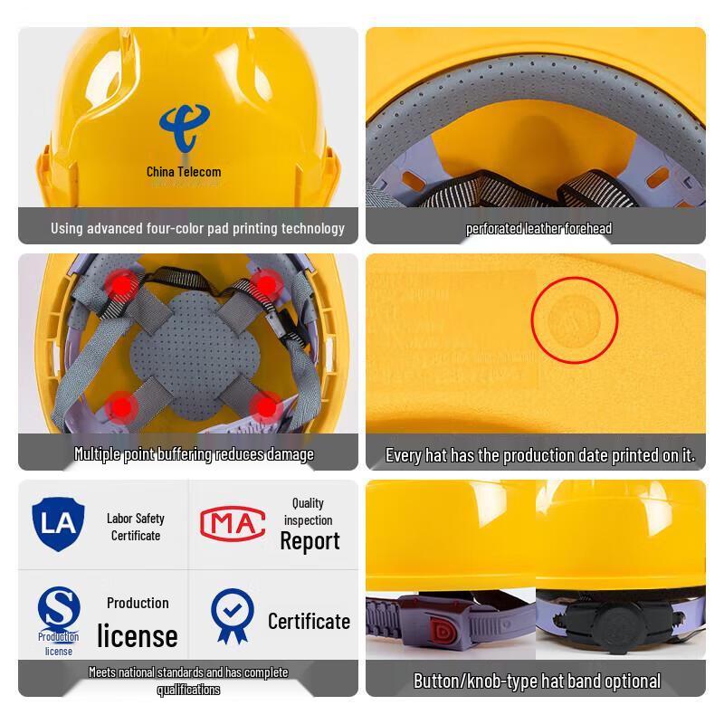 5-Pack Economical V-Type Safety Helmet