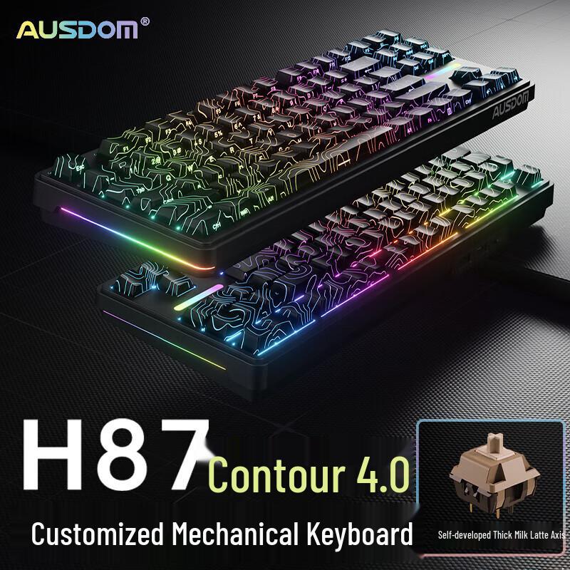 AUSDOM H87 Tri-Mode Mechanical Keyboard