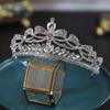 New Bow Bride Wedding Crown Tiara Crystal Crown Tiara Hair Accessories Main Wedding Accessories