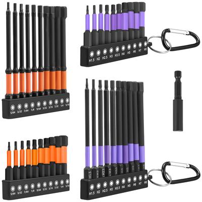 40Pcs Hex Head Wrench Drill Bit With Screwdrivers Bit Holder Set 1/4" Quick Release Shank Magnetic Screwdriver Bit Tools H1.5-H8